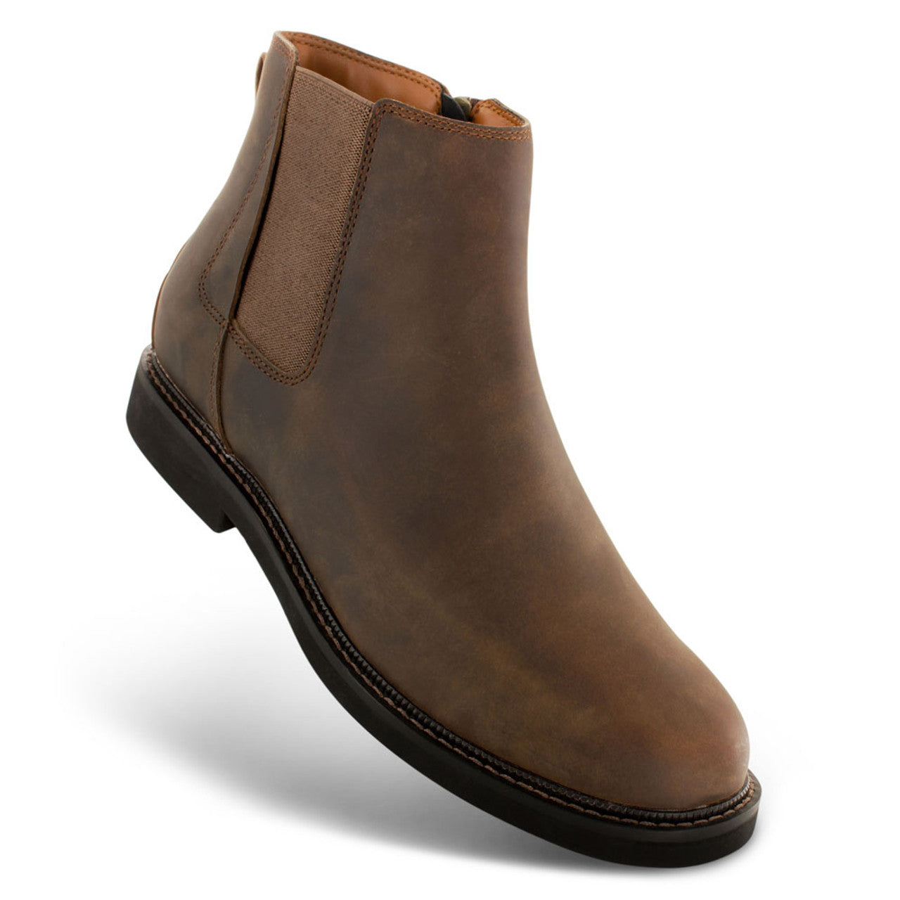 Men's Logan - Chelsea Side Zip Boot - Brown