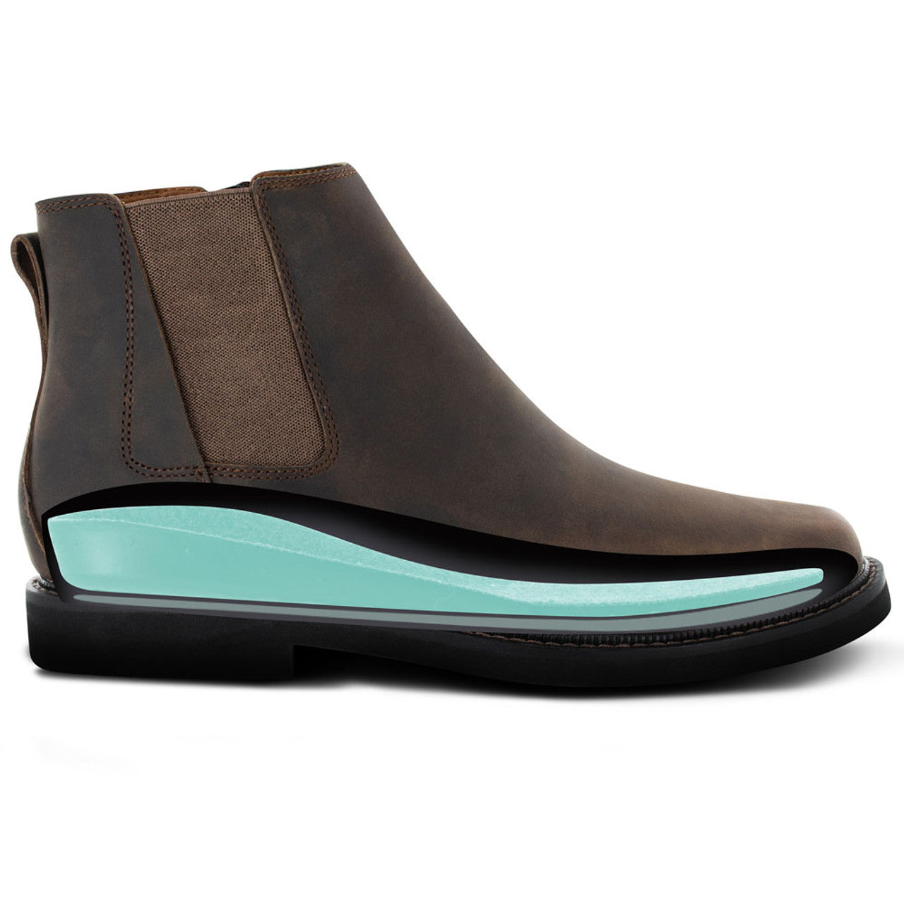 Men's Logan - Chelsea Side Zip Boot - Brown