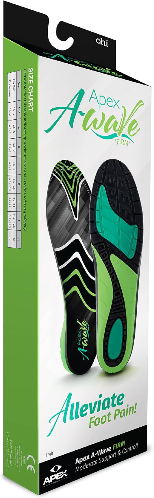 APEX A-WAVE FIRM (No-Custom) Insoles